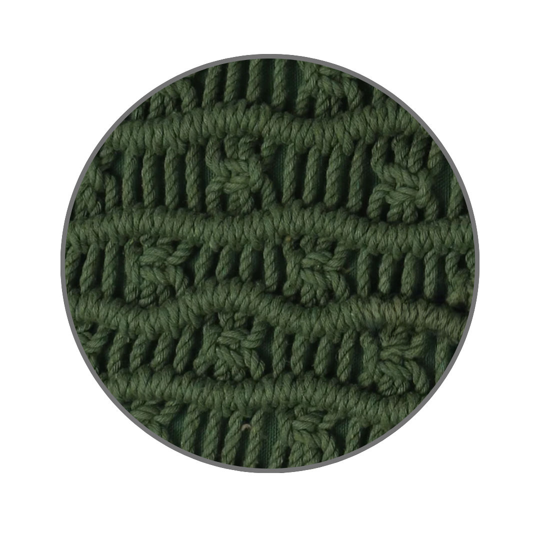 Round Shape Dreamy Macrame Throw Cushion Cover